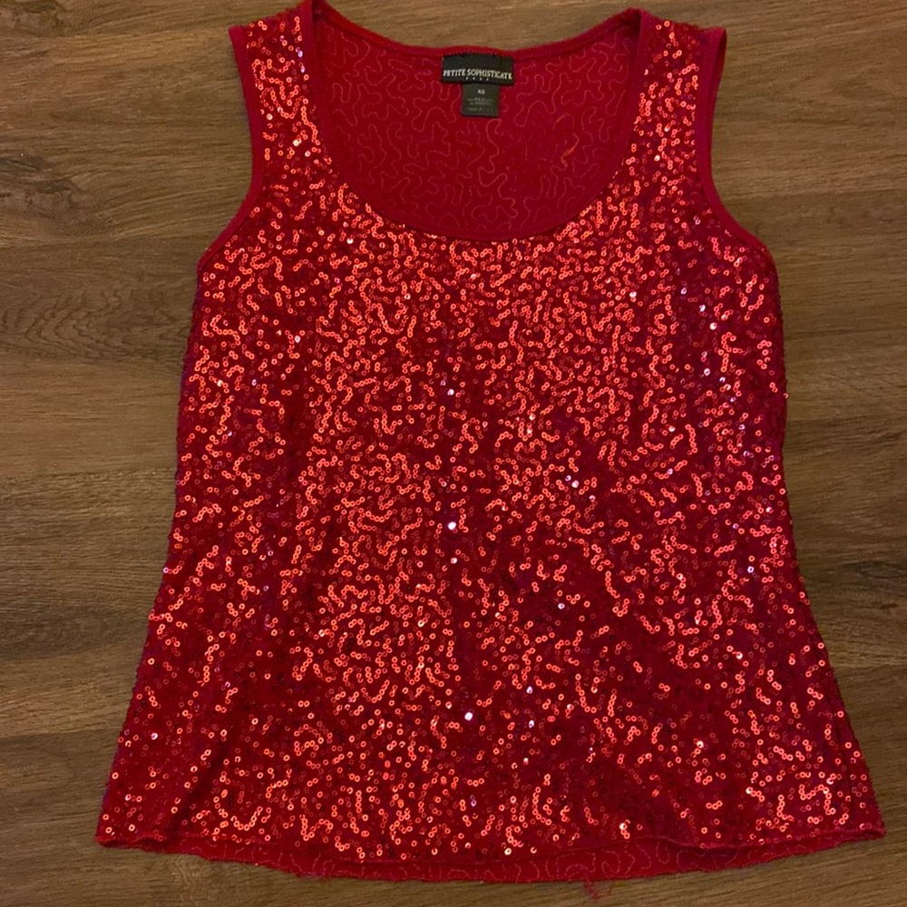 Women’s XS Sleeveless Sequins Top